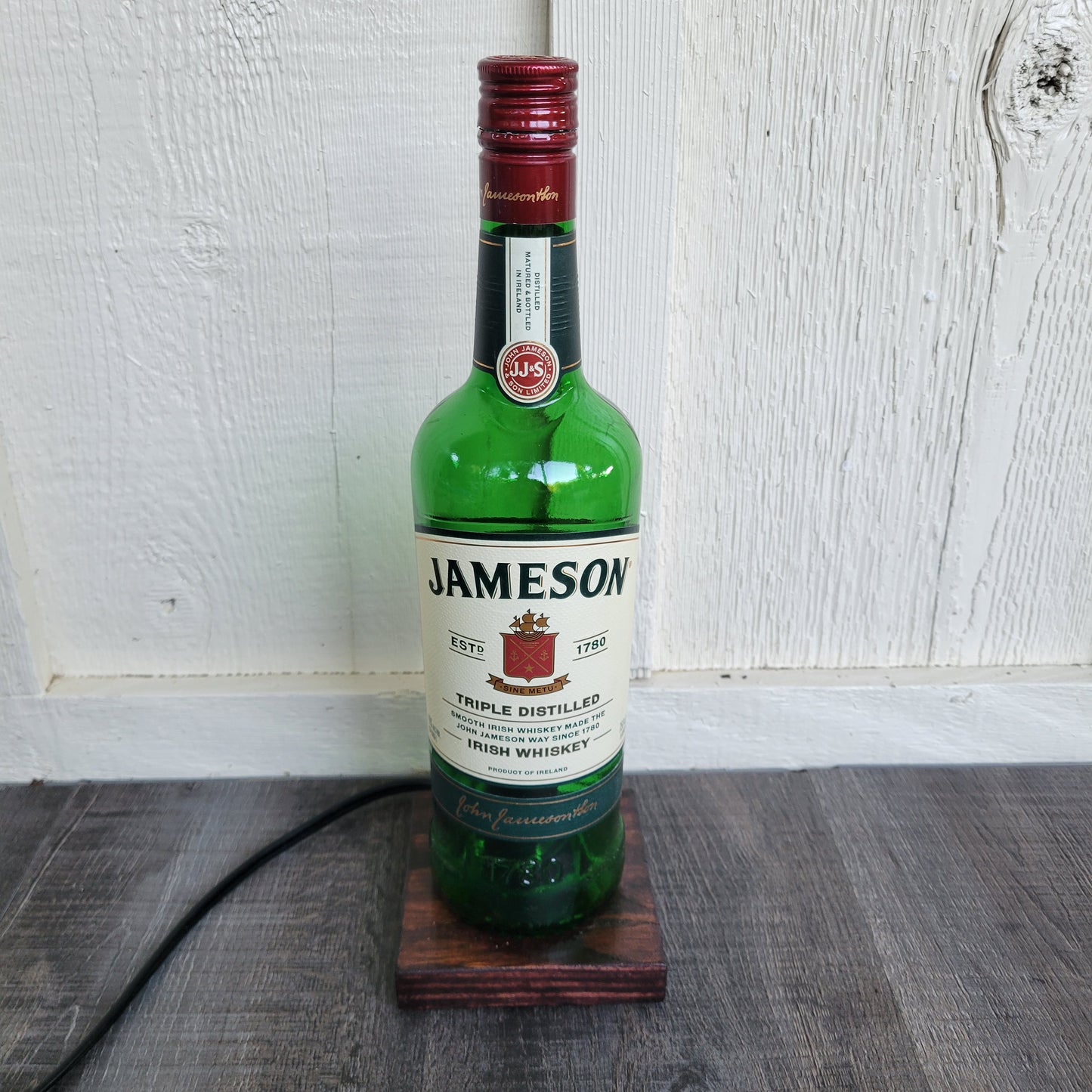 Jameson whiskey bottle lamp